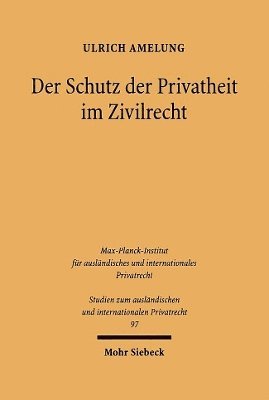 bokomslag Der Schutz der Privatheit im Zivilrecht