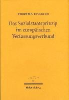 bokomslag Das Sozialstaatsprinzip im Europischen Verfassungsverbund