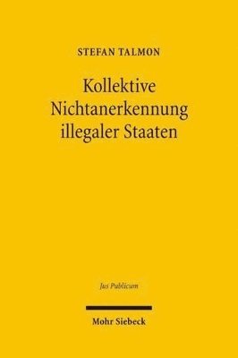 bokomslag Kollektive Nichtanerkennung illegaler Staaten