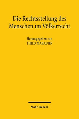 bokomslag Die Rechtsstellung des Menschen im Vlkerrecht
