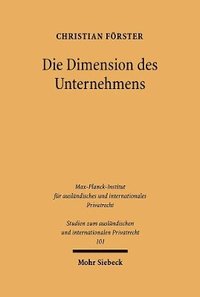 bokomslag Die Dimension des Unternehmens