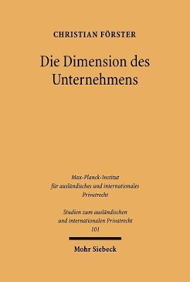 bokomslag Die Dimension des Unternehmens