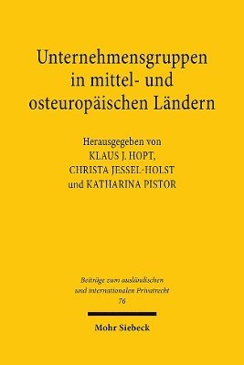 bokomslag Unternehmensgruppen in mittel- und osteuropischen Lndern