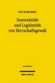 bokomslag Souvernitt und Legitimitt von Herrschaftsgewalt