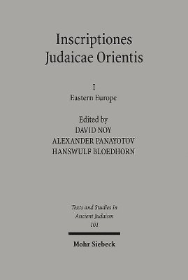 bokomslag Inscriptiones Judaicae Orientis