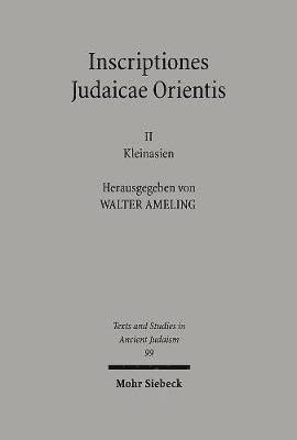 Inscriptiones Judaicae Orientis 1