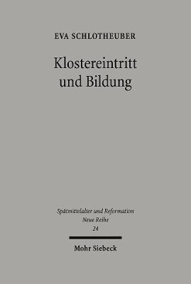 bokomslag Klostereintritt und Bildung