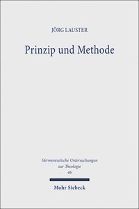 bokomslag Prinzip und Methode