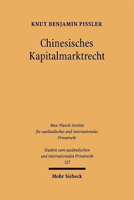 bokomslag Chinesisches Kapitalmarktrecht