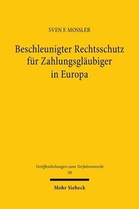 bokomslag Beschleunigter Rechtsschutz fr Zahlungsglubiger in Europa