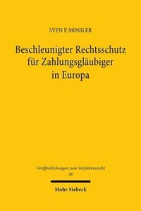 bokomslag Beschleunigter Rechtsschutz fr Zahlungsglubiger in Europa