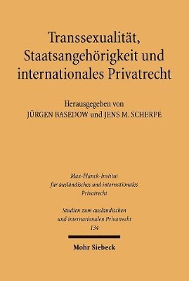 bokomslag Transsexualitt, Staatsangehrigkeit und internationales Privatrecht