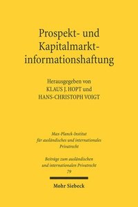 bokomslag Prospekt- und Kapitalmarktinformationshaftung