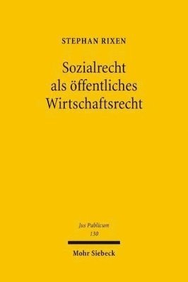 bokomslag Sozialrecht als ffentliches Wirtschaftsrecht