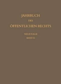 bokomslag Jahrbuch des ffentlichen Rechts der Gegenwart. Neue Folge