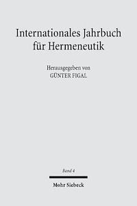 Günter Figal, Gunter Figal - Internationales Jahrbuch für Hermeneutik, Inbunden