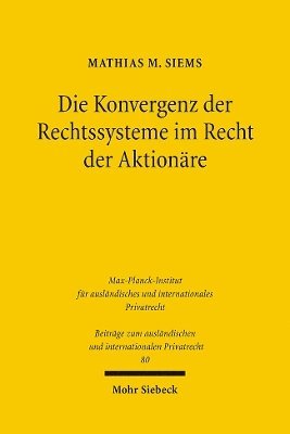 bokomslag Die Konvergenz der Rechtssysteme im Recht der Aktionre