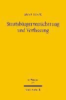Anne Lenze - Staatsbürgerversicherung und Verfassung, Inbunden