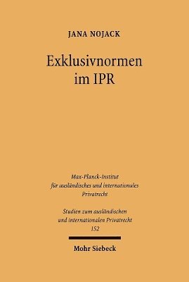 bokomslag Exklusivnormen im IPR