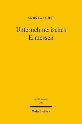 bokomslag Unternehmerisches Ermessen