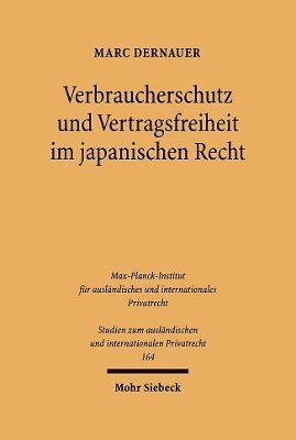 bokomslag Verbraucherschutz und Vertragsfreiheit im japanischen Recht