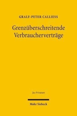 bokomslag Grenzberschreitende Verbrauchervertrge