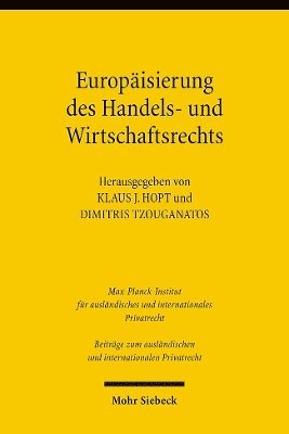 bokomslag Europisierung des Handels- und Wirtschaftsrechts