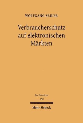bokomslag Verbraucherschutz auf elektronischen Mrkten