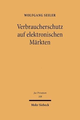 bokomslag Verbraucherschutz auf elektronischen Mrkten