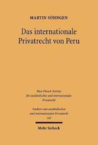 bokomslag Das internationale Privatrecht von Peru