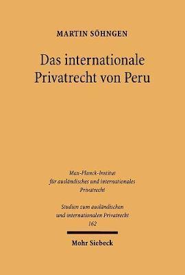 bokomslag Das internationale Privatrecht von Peru