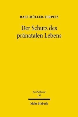 bokomslag Der Schutz des prnatalen Lebens