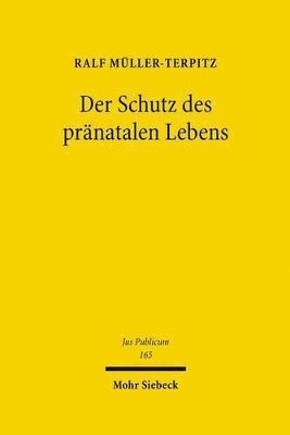 bokomslag Der Schutz des prnatalen Lebens