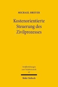 bokomslag Kostenorientierte Steuerung des Zivilprozesses