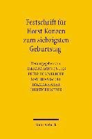 Festschrift fr Horst Konzen zum siebzigsten Geburtstag 1