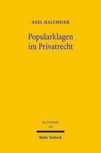 bokomslag Popularklagen im Privatrecht