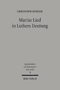 bokomslag Marias Lied in Luthers Deutung