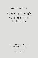 bokomslag Samuel Ibn Tibbon's Commentary on Ecclesiastes