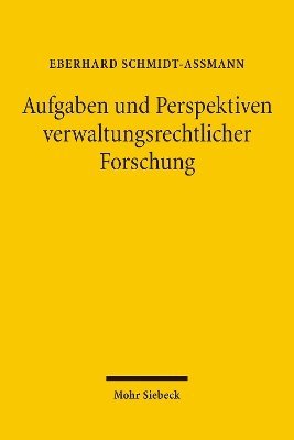 bokomslag Aufgaben und Perspektiven verwaltungsrechtlicher Forschung