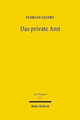 bokomslag Das private Amt