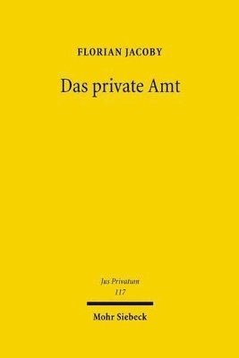 bokomslag Das private Amt