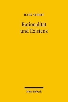 bokomslag Rationalitt und Existenz