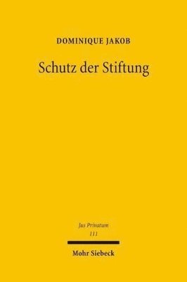 bokomslag Schutz der Stiftung