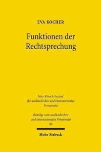 bokomslag Funktionen der Rechtsprechung