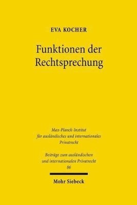 Eva Kocher - Funktionen der Rechtsprechung, Inbunden
