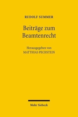 bokomslag Beitrge zum Beamtenrecht