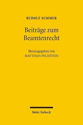 Beitrge zum Beamtenrecht 1