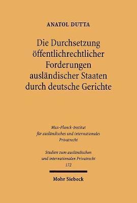 Die Durchsetzung ffentlichrechtlicher Forderungen auslndischer Staaten durch deutsche Gerichte 1