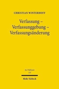 bokomslag Verfassung - Verfassunggebung - Verfassungsnderung