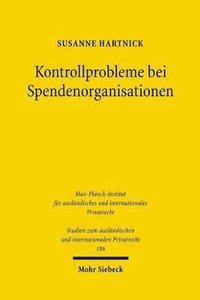 bokomslag Kontrollprobleme bei Spendenorganisationen